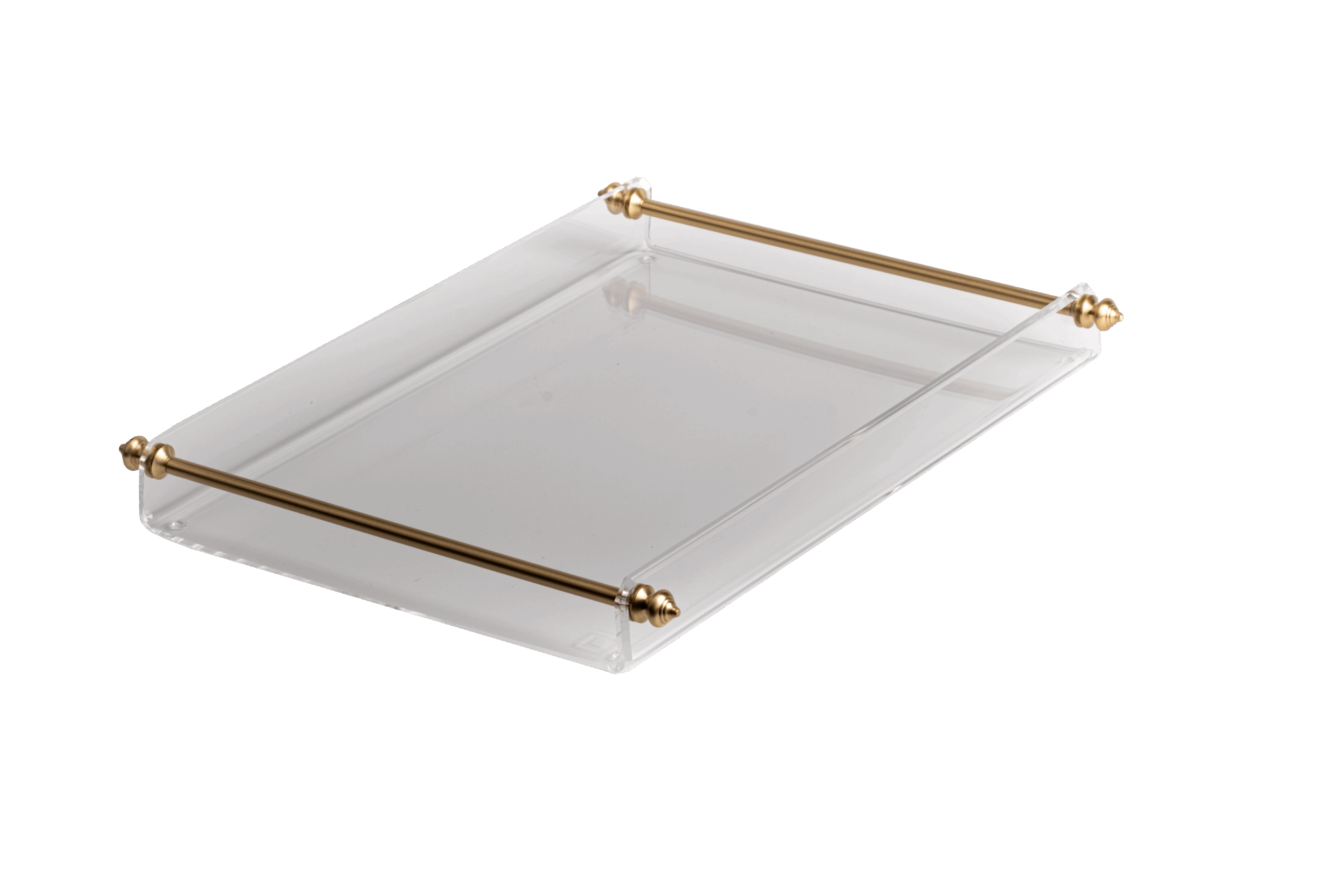 Gold Detaylı Pleksi Sunum Tepsisi Büyük