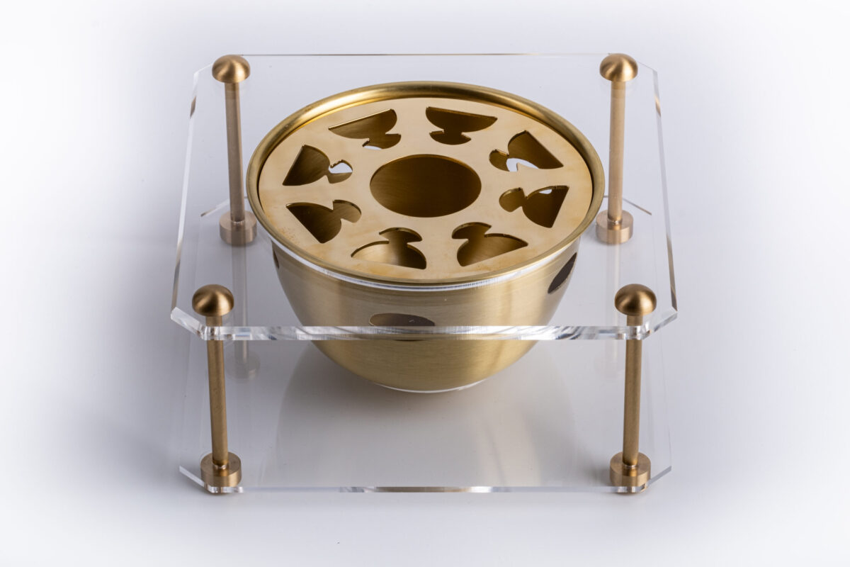 Pirinç ve Pleksi Çaydanlık Isıtıcı