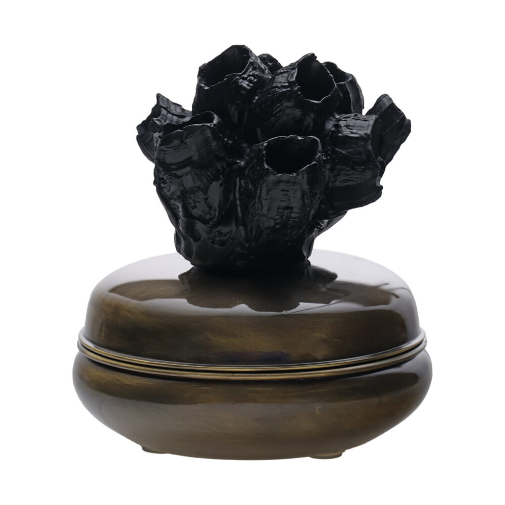 UNIQUE - DENİZ LALESİ KAPAKLI ANTİK MUM (M)