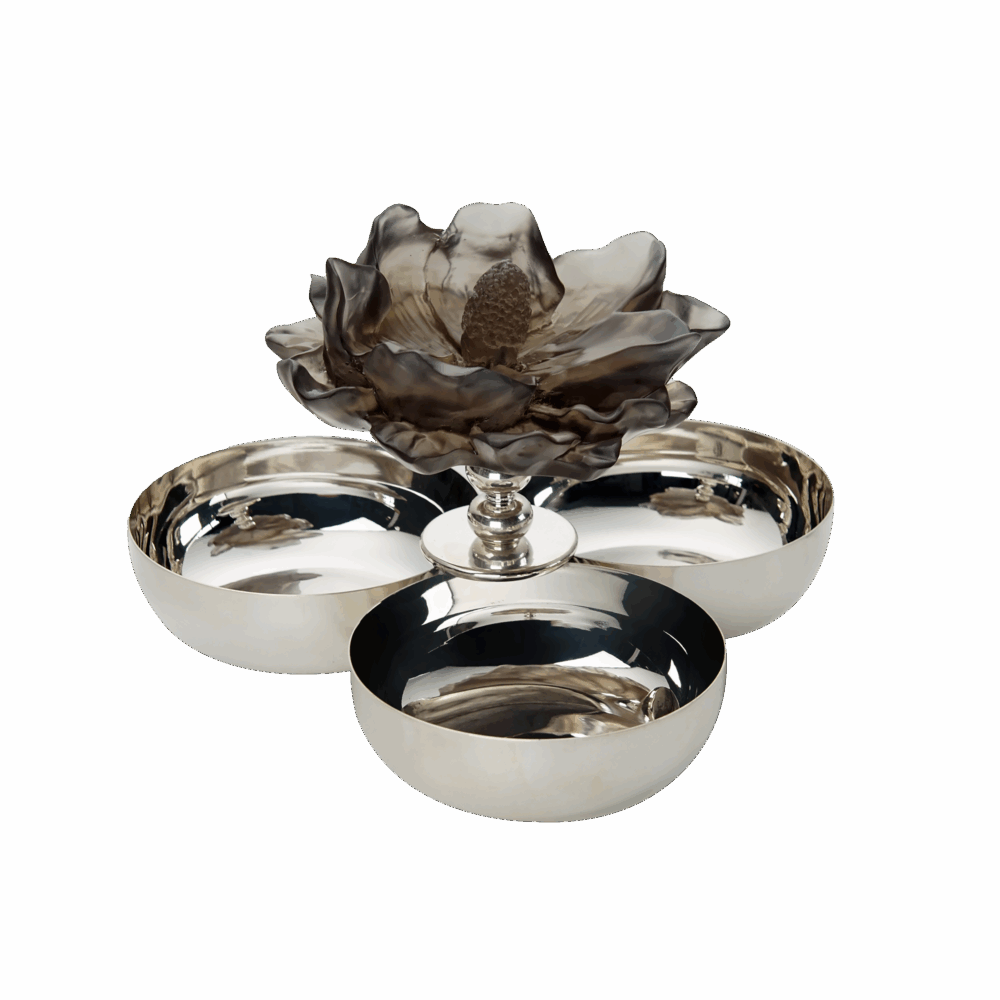 UNIQUE - FÜME NİLÜFER ÜÇLÜ ÇEREZLİK (L)