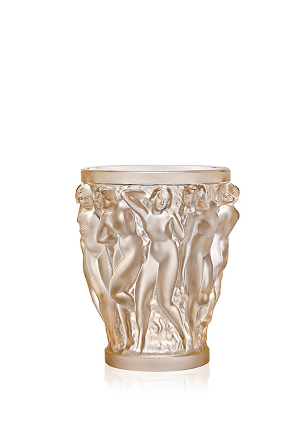 Bacchantes Small Vase Gold Luster Crystal