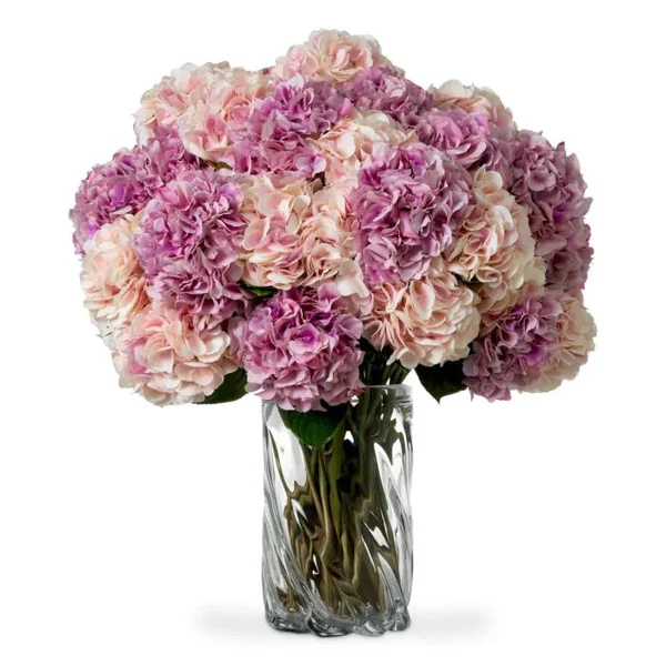 BOUQUET OF HYDRANGEAS REAL TOUCH 48 PCS/2 VARIETIE