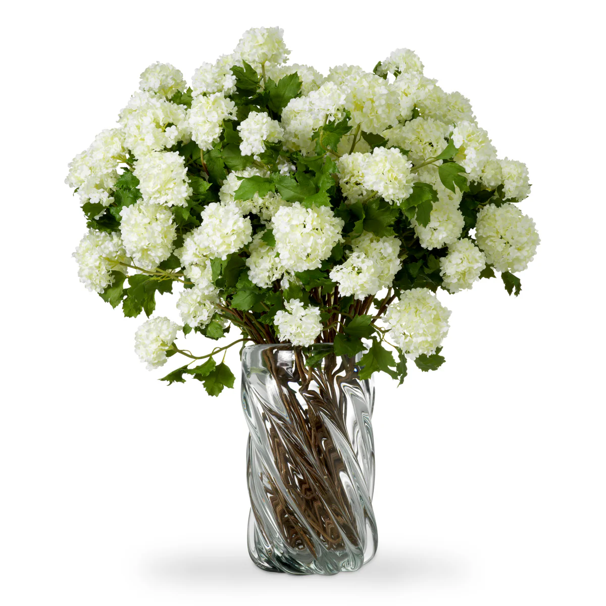 BOUQUET OF HYDRANGEAS SNOWBALL REAL TOUCH 36 PCS